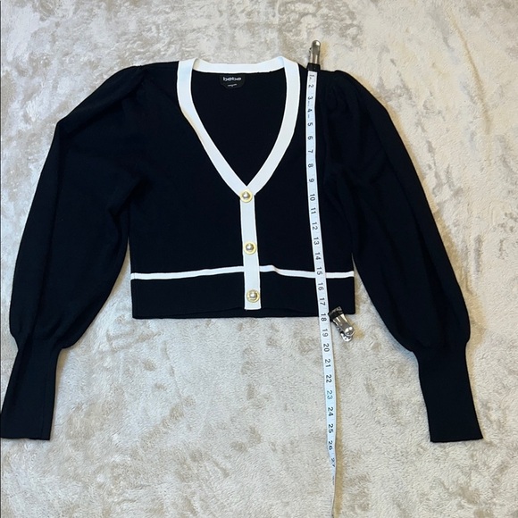 Bebe Black and White Knit Button Set - Picture 5 of 15